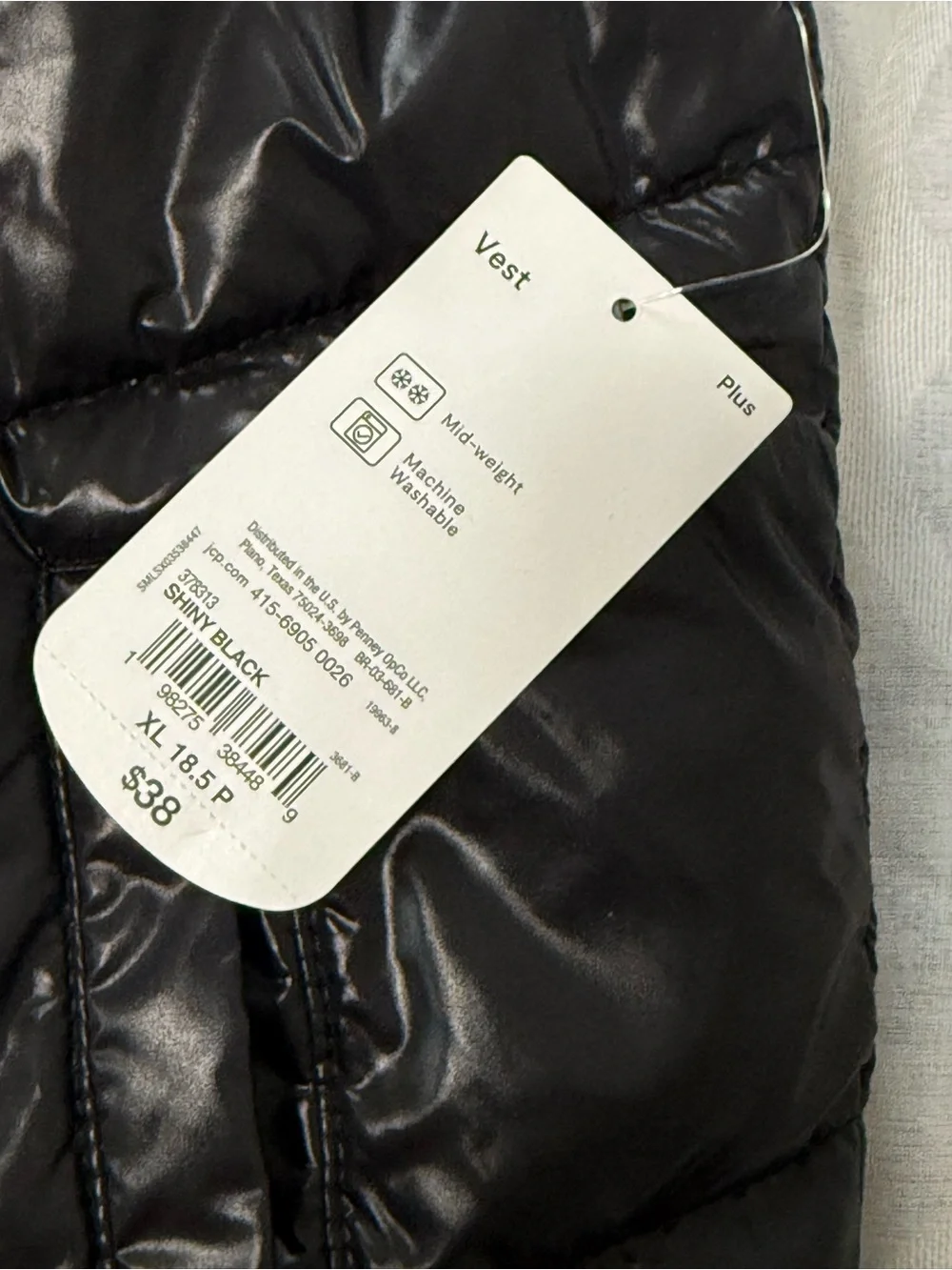 Black Puffer Vest - Classic Quilted Style
